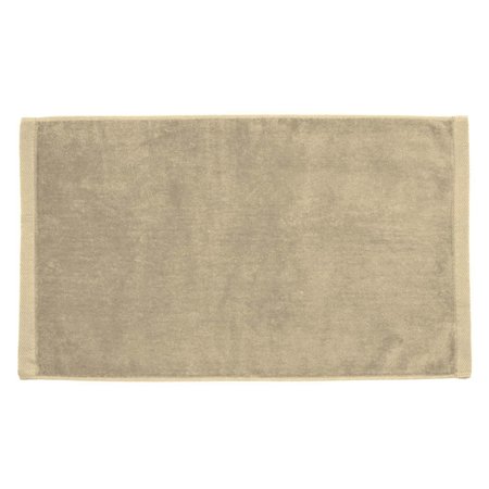 TOWELSOFT Premium Velour Hand Face Sports Towel 16 inch x26 inch Beige HandTowel-GV1201-BEIG